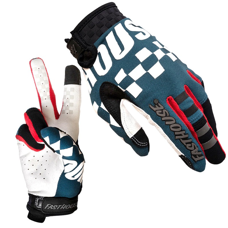 Fasthouse Speed Style Velocity Gloves - L - Indigo