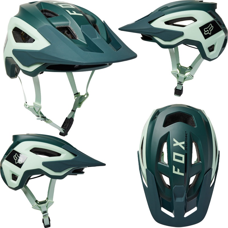 Fox Speedframe Pro MIPS Helmet - S - Blocked Sea Foam