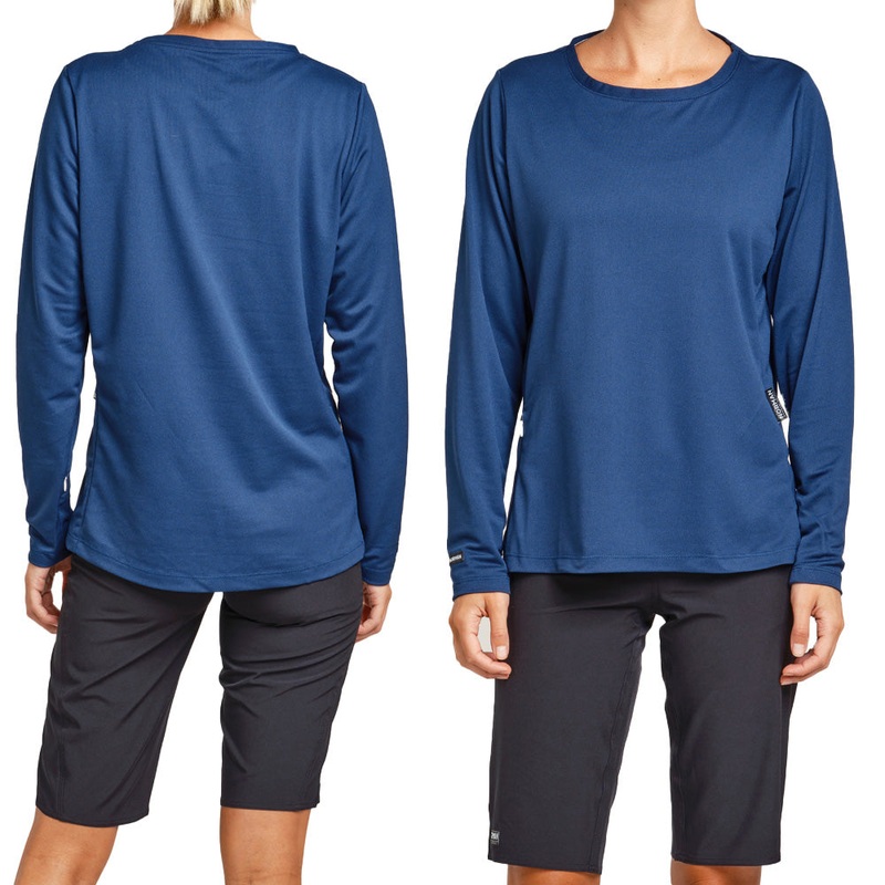 Norman MTB Women's Bamboo Long Sleeve Gravity Jersey - Women's XS - Blue