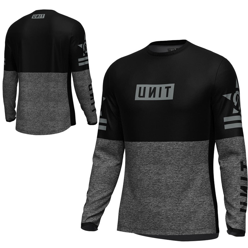 Unit Dual Mens Long Sleeve Jersey - XL - Black