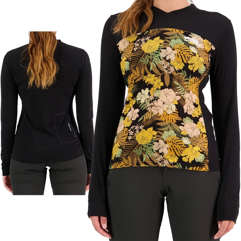 Mons Royale Redwood Enduro VLS Long Sleeve Women's Jersey - Women's M - Floral Camo