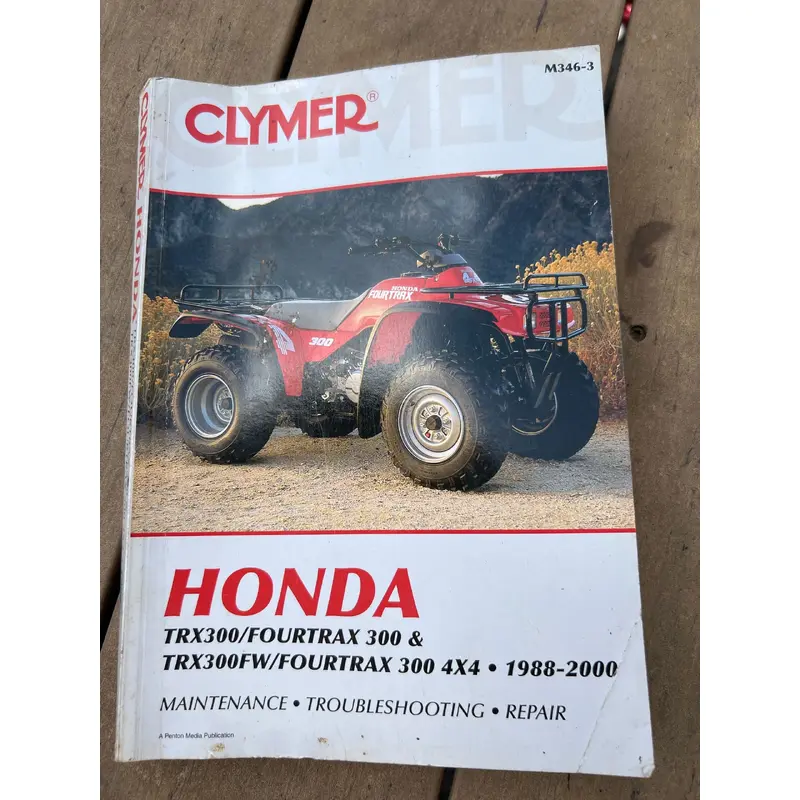 1988-2000 Honda TRX/fourtrax 300
TRX300FW/fourtrax 300 4x4 Clymer Service Manual