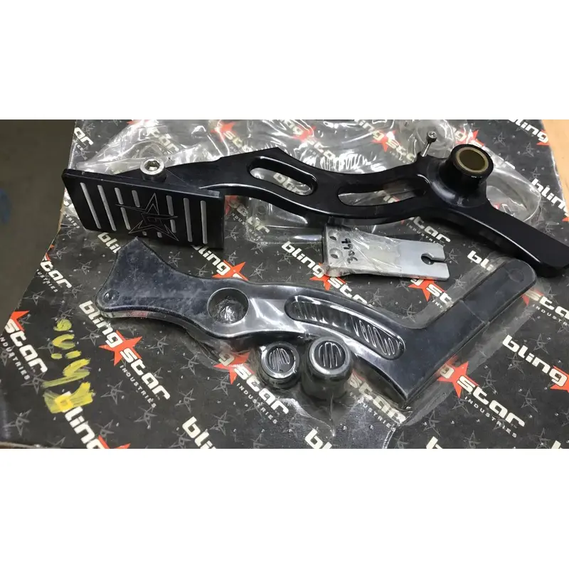 BLINGSTAR BILLET GAS PEDAL BRAKE SET YAMAHA RHINO 450 660 700 ALL YEARS