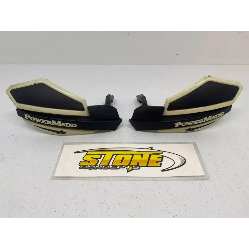Powermadd Star Series Hand Guards White Yamaha YFZ450R YZ YFZ450 YZ250 YZF