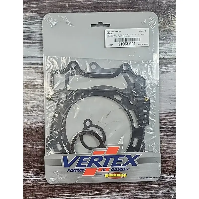 Vertex Big Bore Gasket Kit 21003-G01 Yamaha WR450F YZ450F YFZ 450R