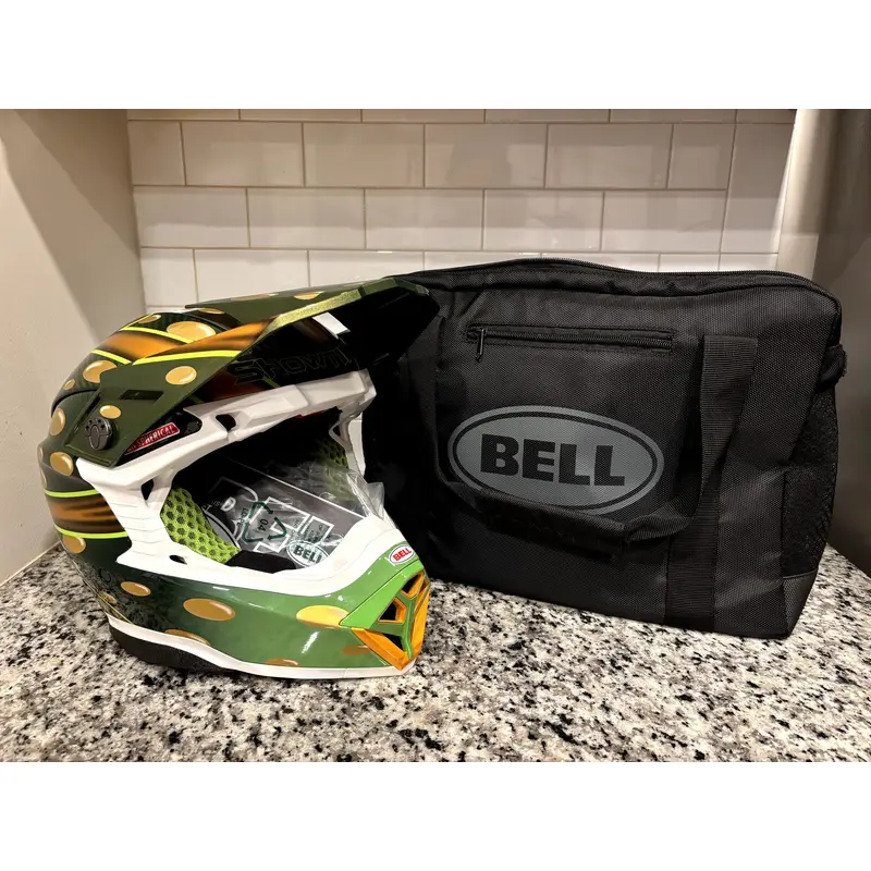 NEW Bell Moto-10 Spherical McGrath Replica Helmet - Gloss Green/Gold - S Small