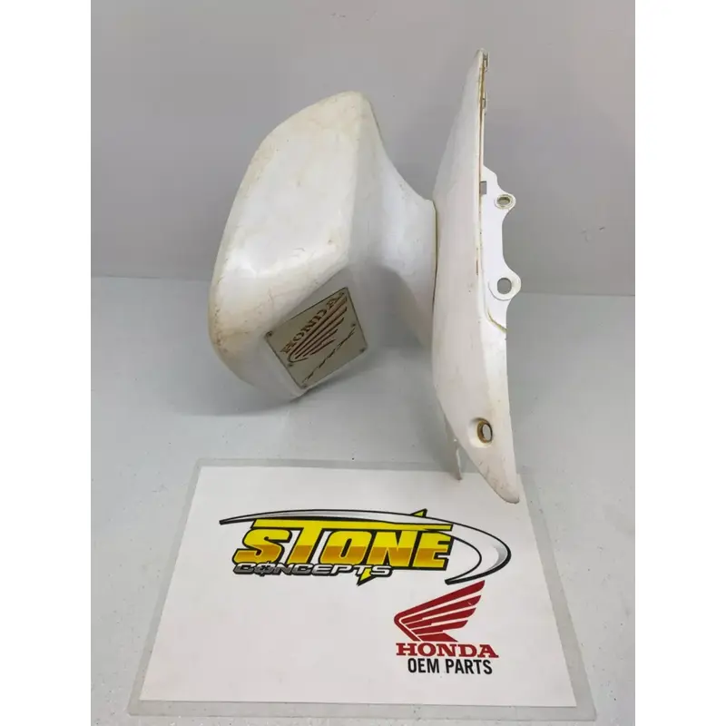 OEM STOCK HONDA LEFT FRONT FENDER WHITE PLASTIC HONDA TRX450R TRX450ER TRX 450R
