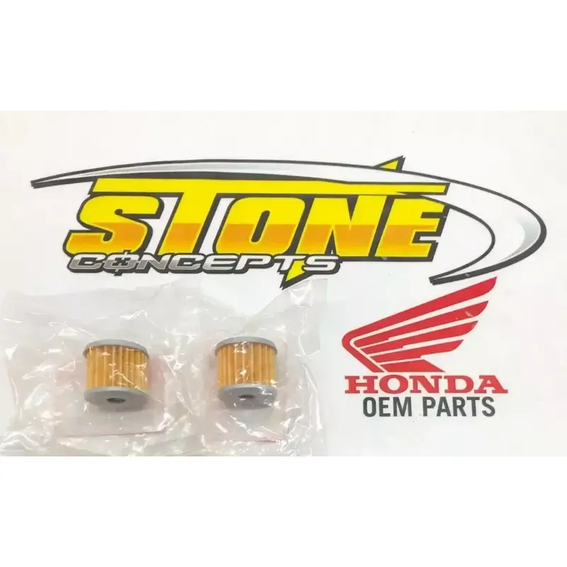 New Genuine OEM Honda 2 Oil Filters CRF150R CRF250R CRF450R TRX450R TRX450ER