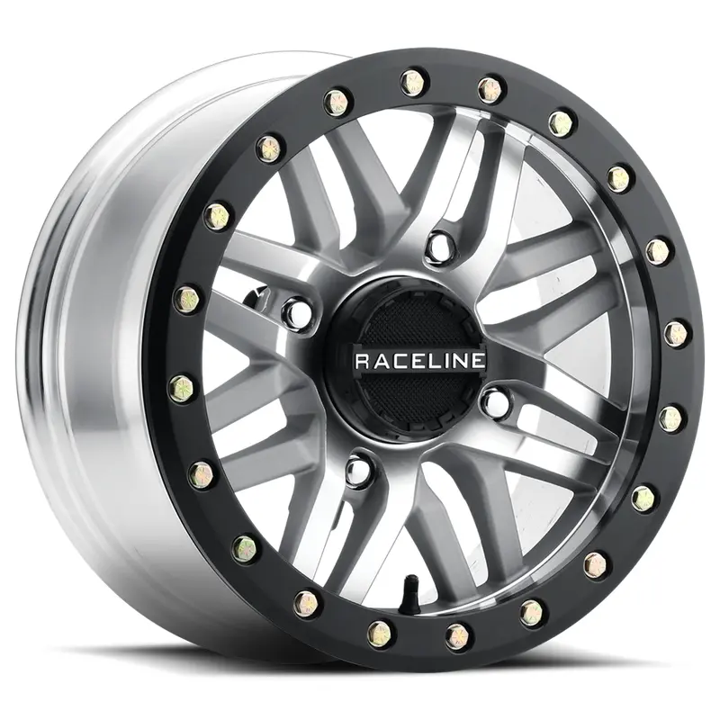 RACELINE RYNO BDLK WHEEL 14X7 4/156 5 2 ( 10MM) BLK/AS CAST