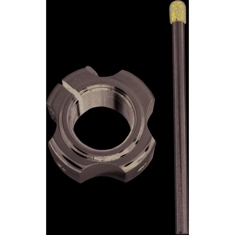 MODQUAD AXLE LOCKING NUT - DOUBLE (SILVER)