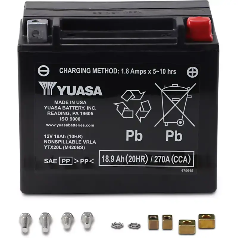 Yuasa YUAM420BS Factory Activated Maintenence Free Battery