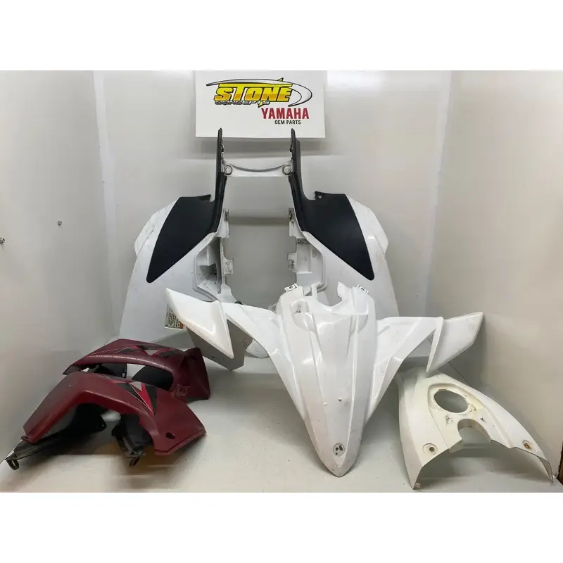 2009-2013 YFZ450R WHITE OEM Yamaha Full Plastics Set Front Rear Sides Plastics C