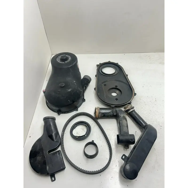 03 2003 Polaris Trailblazer 250 2x4 OEM Clutch Cover Guard Shield Intake Tubes