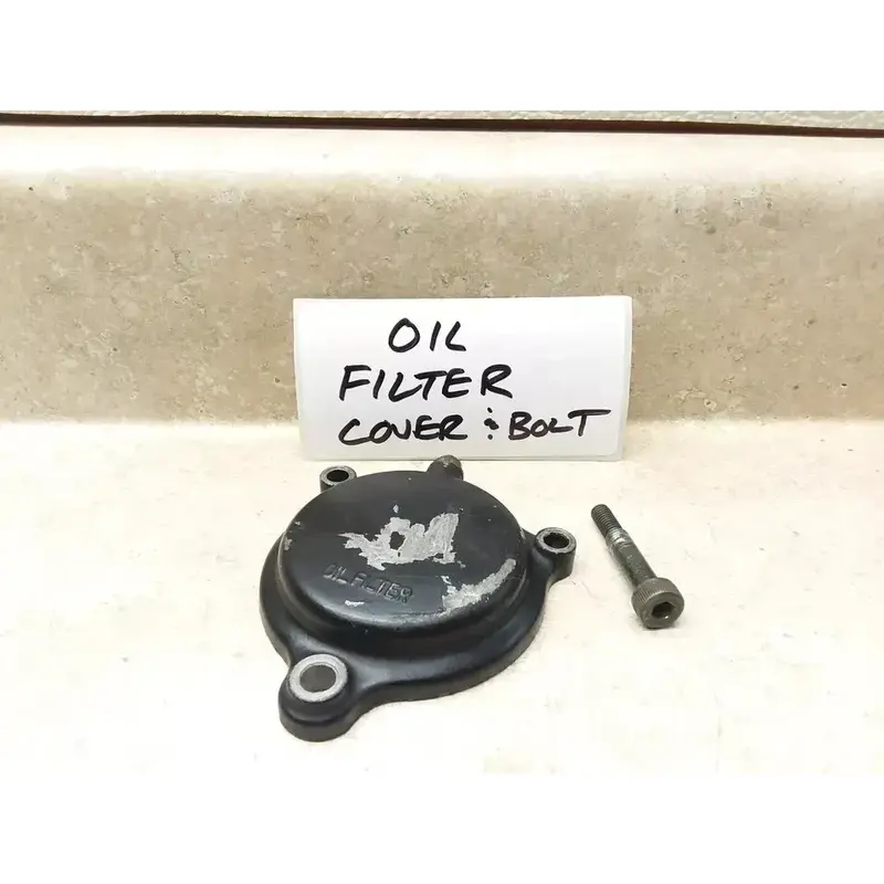 VTG 1982 Yamaha XT550 XT 550 Engine Oil Filter Cover & Special Bolt PJ-16
