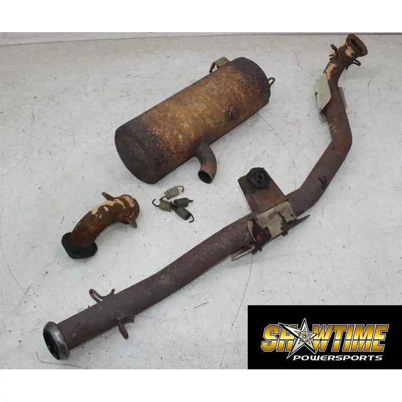 05 POLARIS SPORTSMAN 500 EXHAUST MUFFLER SLIP ON SILENCER HEADER MID PIPE