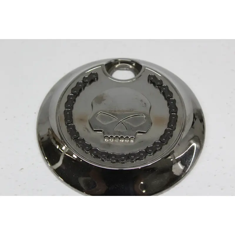 06-07 HARLEY DAVIDSON FLHT TOURING SKULL AND CHAIN FUEL TANK GAS CAP COVER