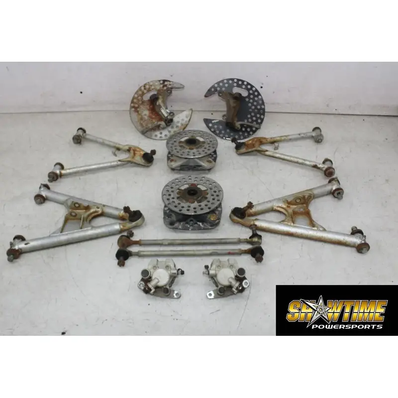 87-90 YAMAHA WARRIOR 350 FRONT UPPER LOWER RIGHT LEFT CONTROL A ARM HUBS ASSY