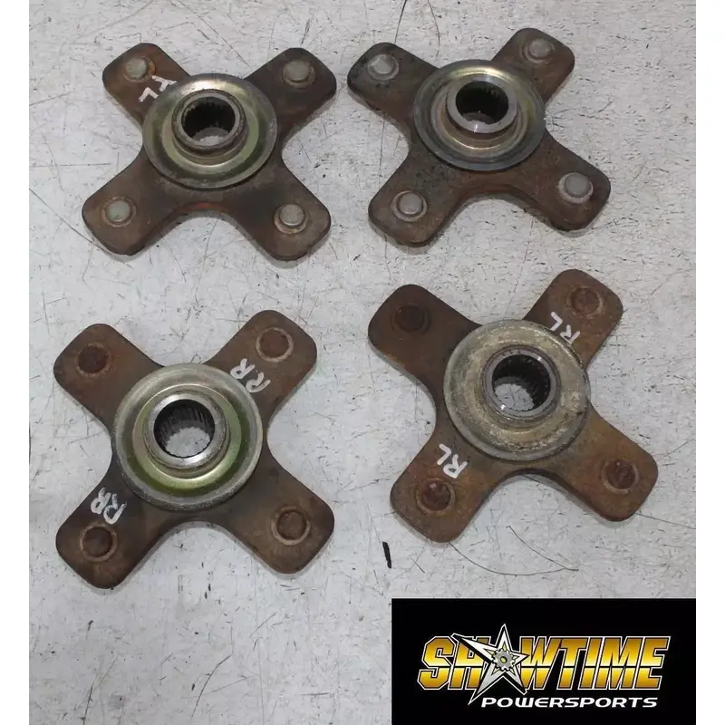 04 BOMBARDIER OUTLANDER 400 FRONT REAR BACK WHEEL RIGHT LEFT HUBS HUB SET
