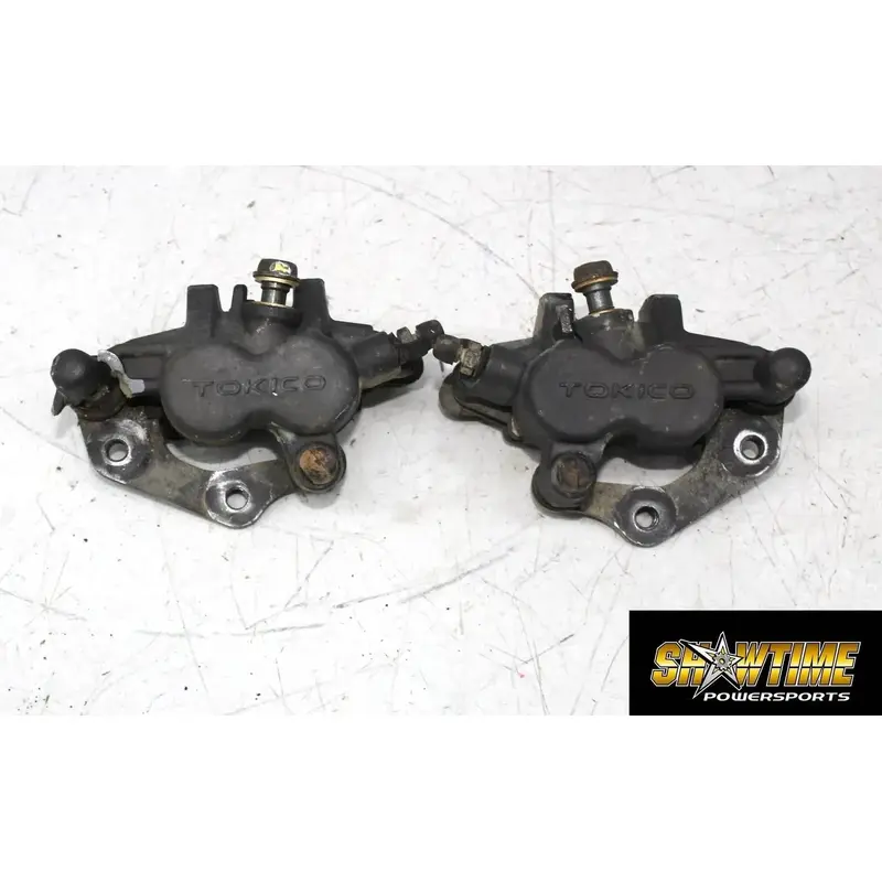 08-14 KAWASAKI KSF450 KFX450R RIGHT LEFT FRONT BRAKE CALIPER CALIPERS PAIR