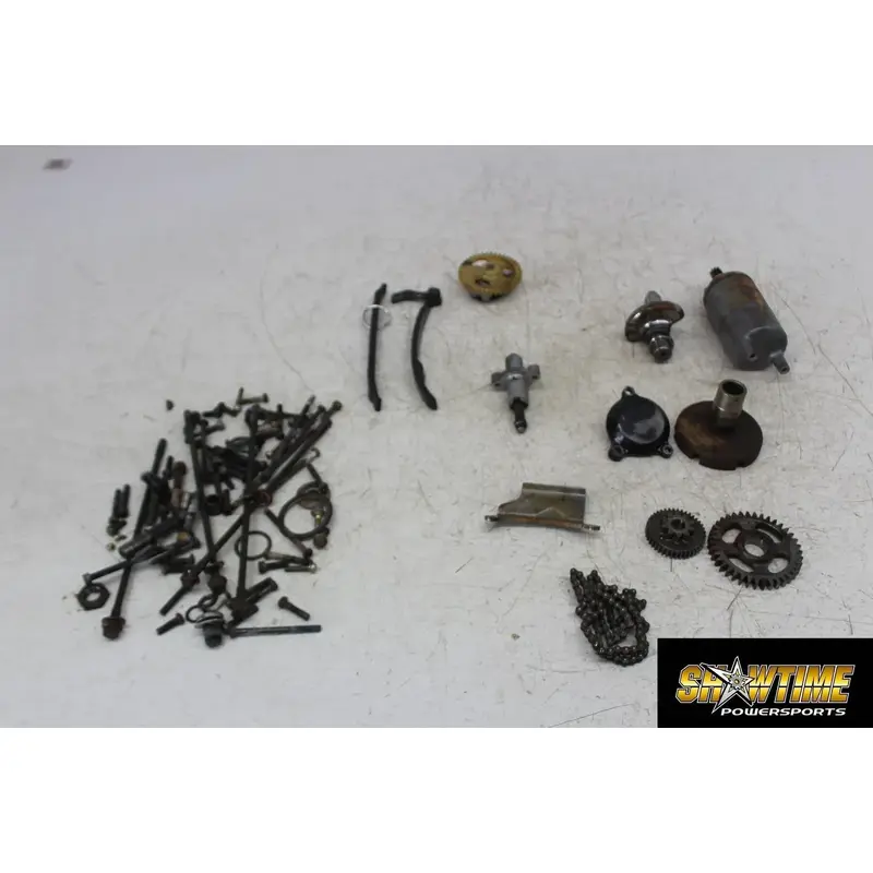 2002 YAMAHA BEAR TRACKER 250 YFM250B ENGINE PARTS STARTER TIMING GUIDE CHAIN