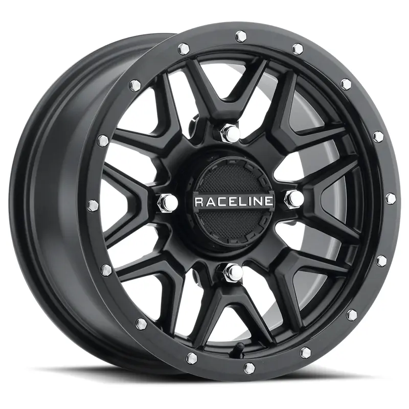 RACELINE KRANK WHEEL 14X7 4/156 6 1 ( 38MM) BLACK
