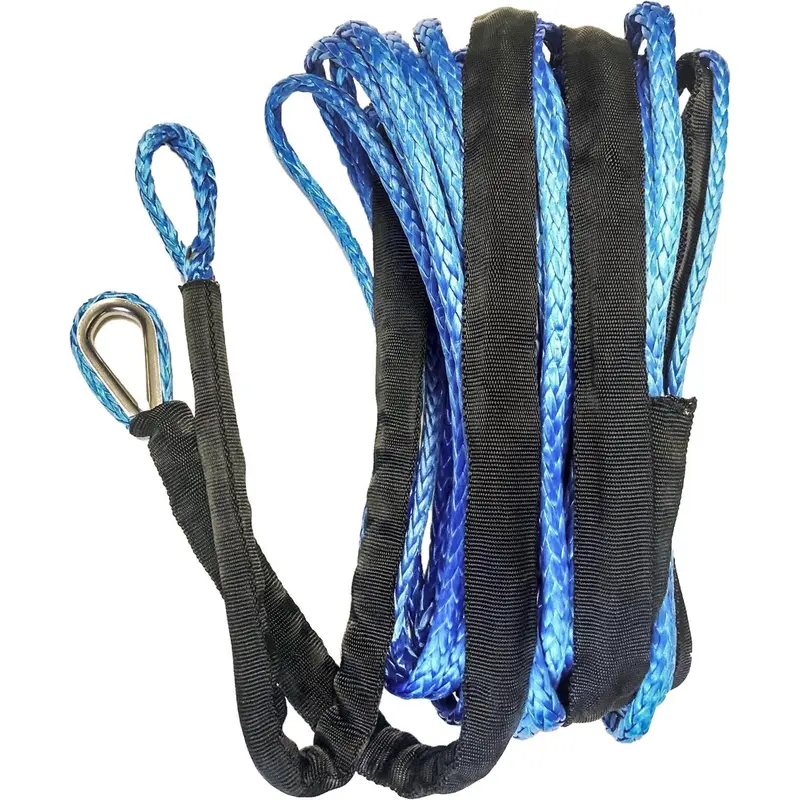 OPEN TRAIL SYNTHETIC WINCH ROPE 1/4" DIAMETER X 50 FT. BLUE