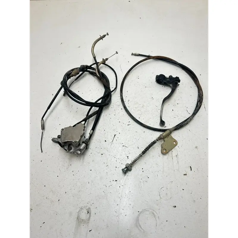 02 2002 Polaris Scrambler 90 2 Stroke OEM Thumb Throttle Perch Cable Brake READ