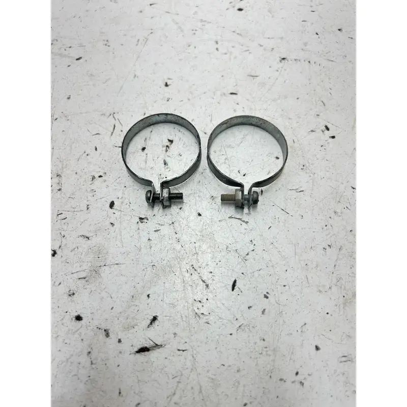 80 1980 Suzuki Ds 250 DS250 OEM LOT Upper Fork Boot Clamps Mounts Hose Clamp