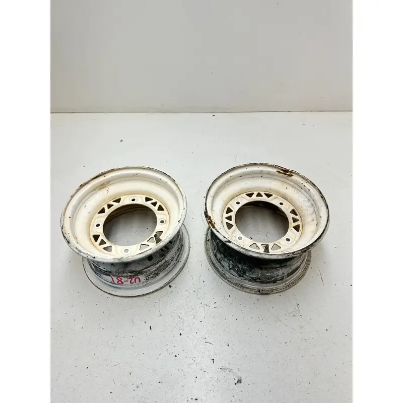 03 2003 Polaris Trailblazer 250 2x4 OEM GOOD! PAIR Front Wheel Rim Rims