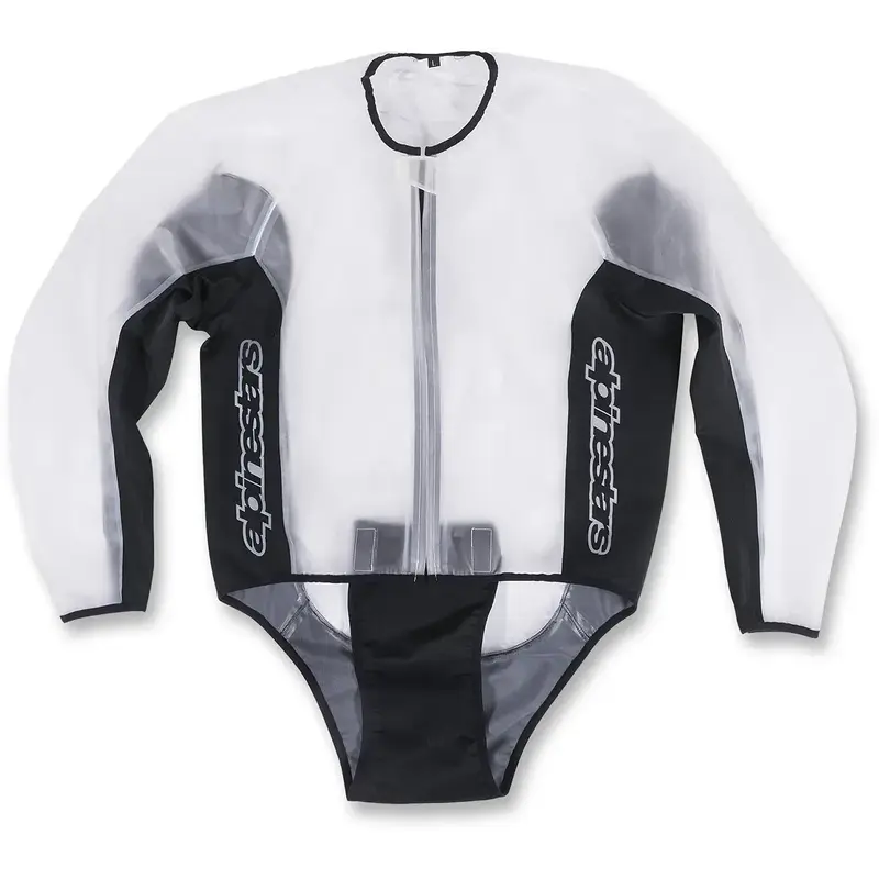 ALPINESTARS Racing Rain Jacket - Clear/Black - Fits MediuM 3204917-01-M