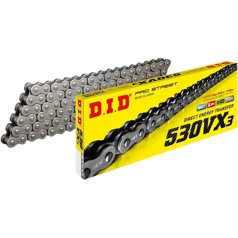 DID 530 VX3 - Drive Chain - 118 Links - Natural M530VX3X118ZB