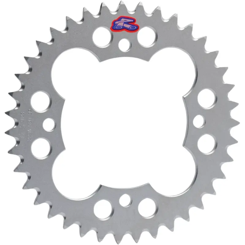 RENTHAL Rear Sprocket - Aluminum - 39 Tooth - Silver - Fits Yamaha