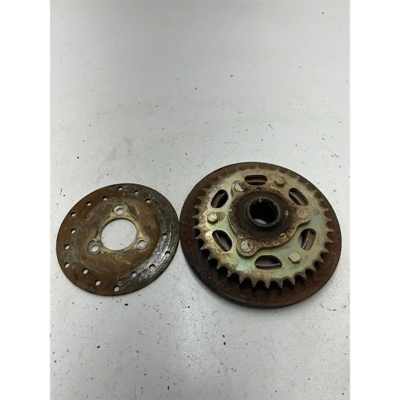 01 2001 Polaris Trailblazer 250 2X4 OEM Rear Back Sprocket Guard Brake Disc