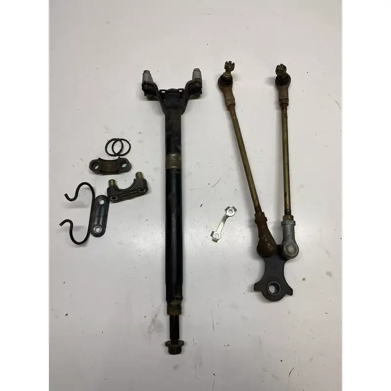 2005 05 Yamaha Bruin 350 YFM350 4x4 Steering Shaft Guide Tie Rod Mount Free Ship