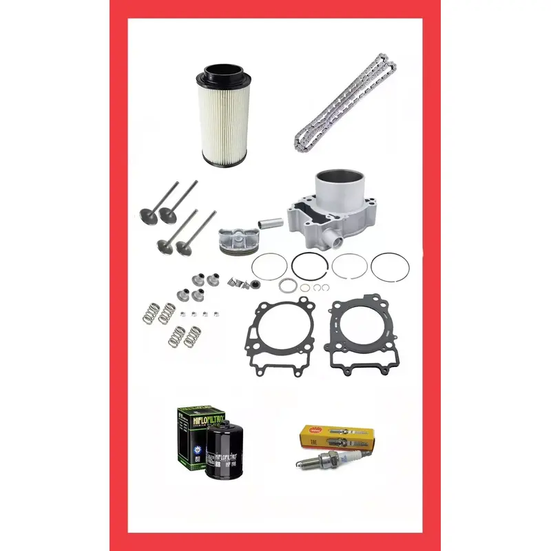 14-17 Polaris Sportsman 570 Top End Rebuild Kit Piston Cylinder Valves Gaskets