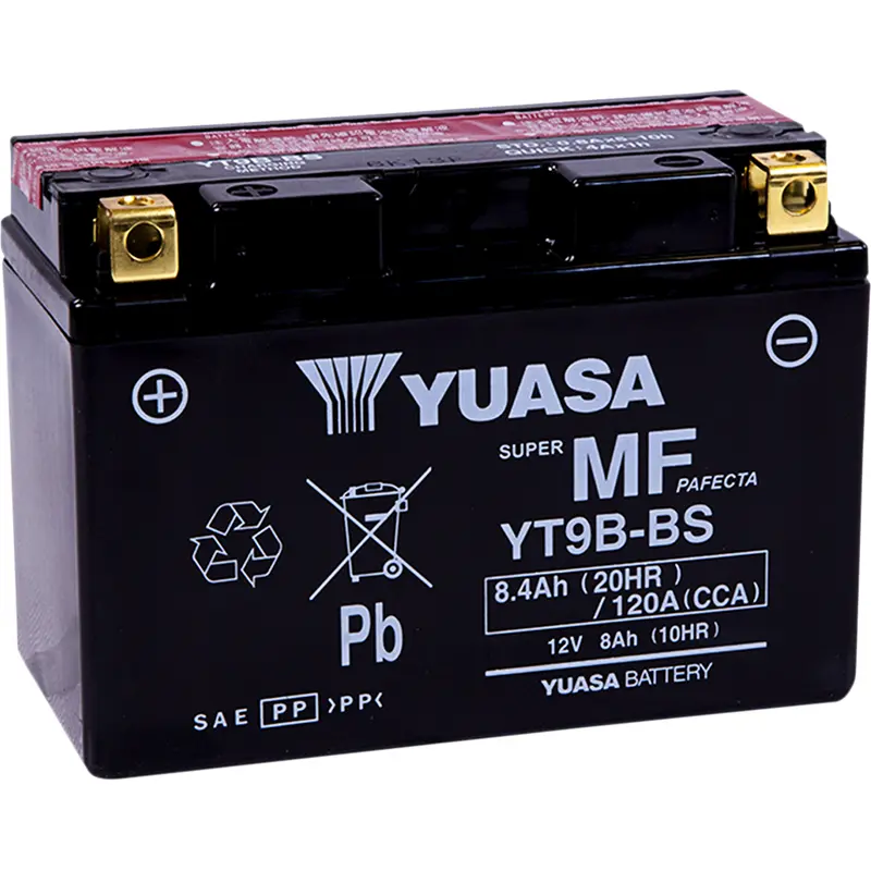 Yuasa AGM Battery - YT9B-BS - .40 L Yamaha/Ducati