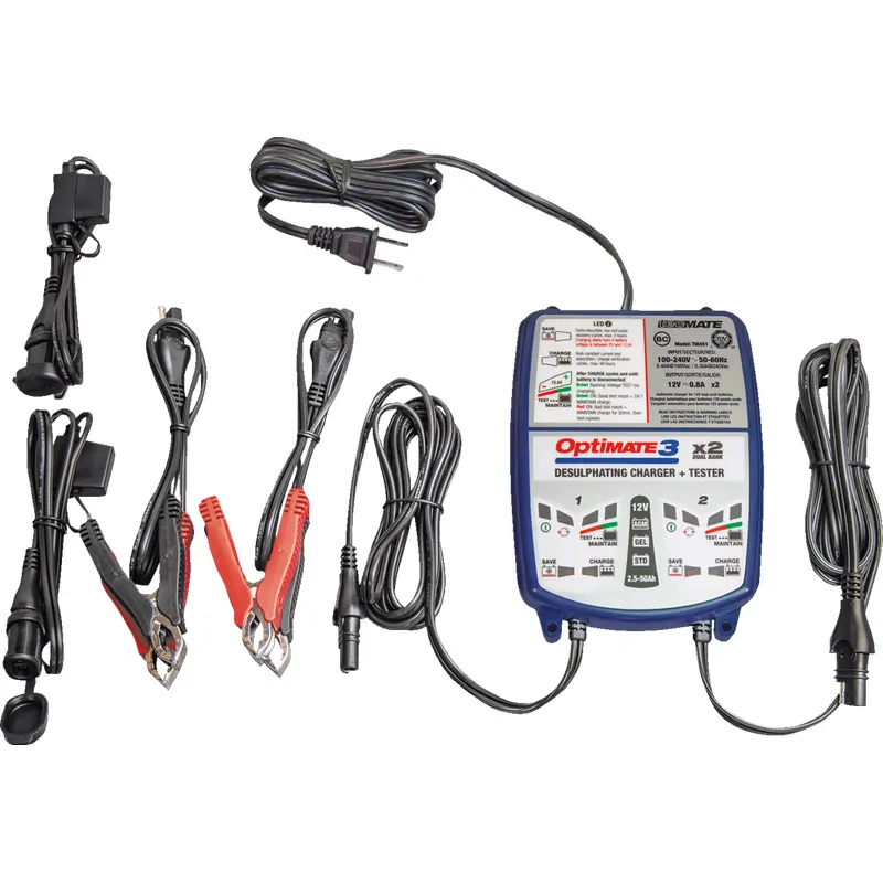 TecMate Charger Optimate 3 X2