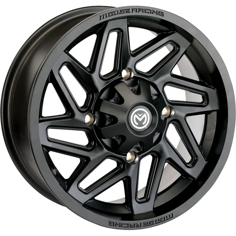Moose offroad Wheel - 361X - Rear - Black - 12x8 - 4/136 - 4 4 Can-Am/Honda/Kawasaki