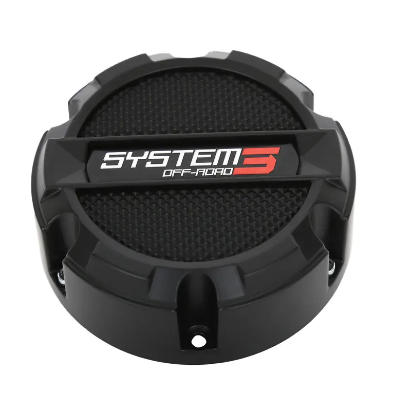 SYSTEM 3 ST3 CENTER CAP 4/137 & 4/156 BOLT-IN GLOSS BLACK
