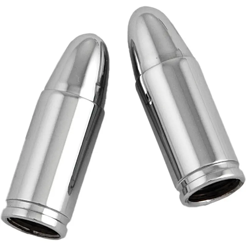 HARDDRIVE VALVE STEM CAPS CHROME BULLET PR