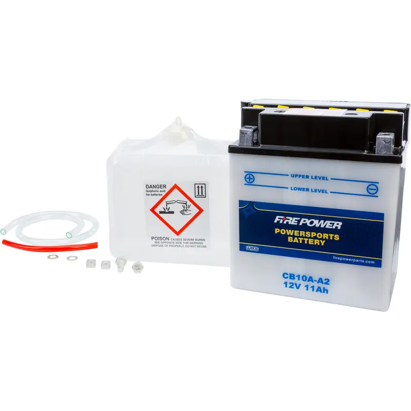 FIRE POWER BATTERY W/ACID CB10A-A2 12V HEAVY DUTY