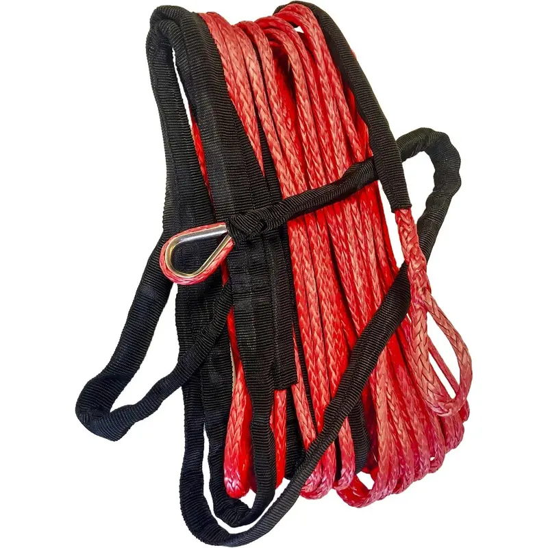 OPEN TRAIL SYNTHETIC WINCH ROPE 3/16" DIAMETER X 50 FT. RED