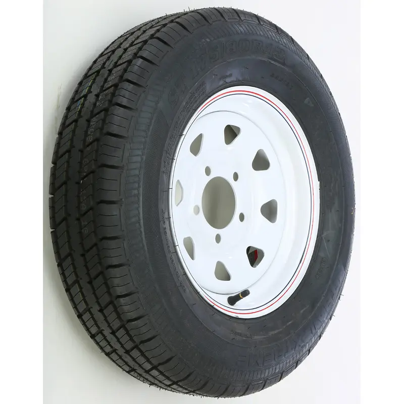 AWC TRAILER TIRE AND WHEEL ASSEMBLY WHITE