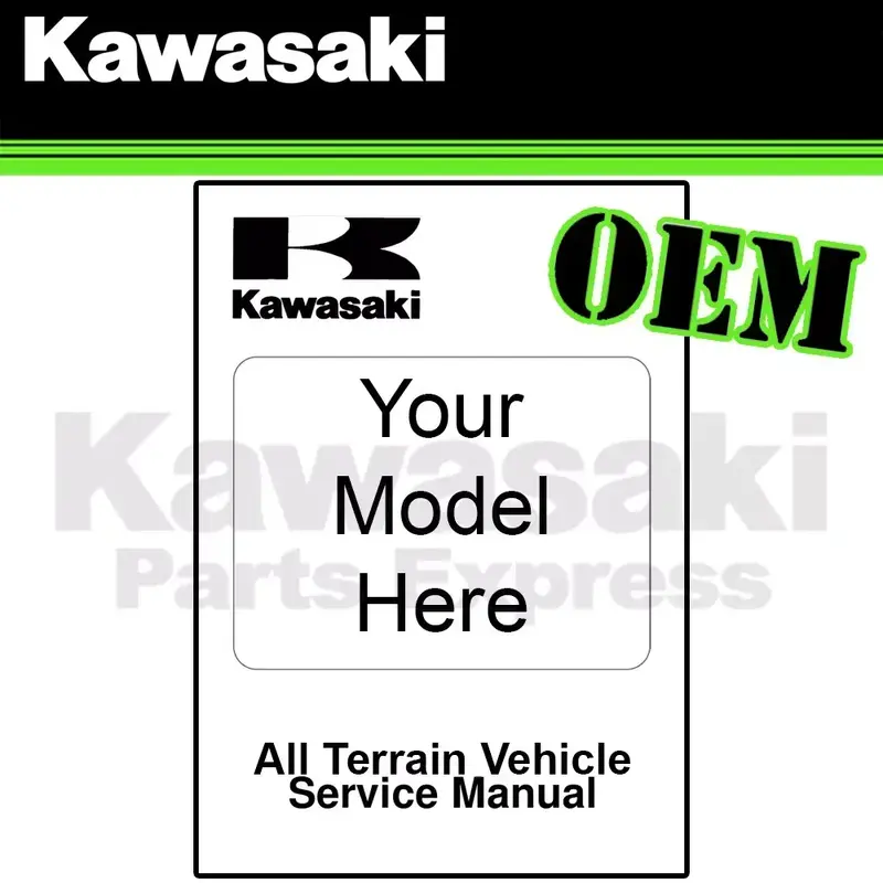 NEW 2007 - 2020 GENUINE KAWASAKI KFX50 KSF50B SERVICE MANUAL 99924-1370-10