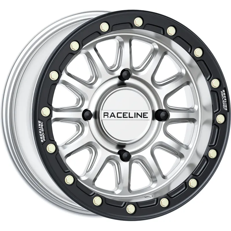 RACELINE ALPHA HYPER WHEEL 4/156 HYPER SILVER/BLK 15X7 ( 10MM)