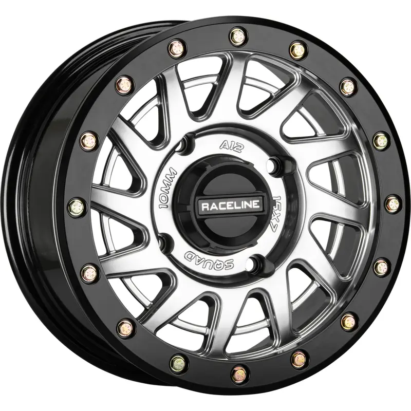 RACELINE SQUAD BDLK WHEEL 15X7 4/156 5 2( 10MM) HYPER SILVER