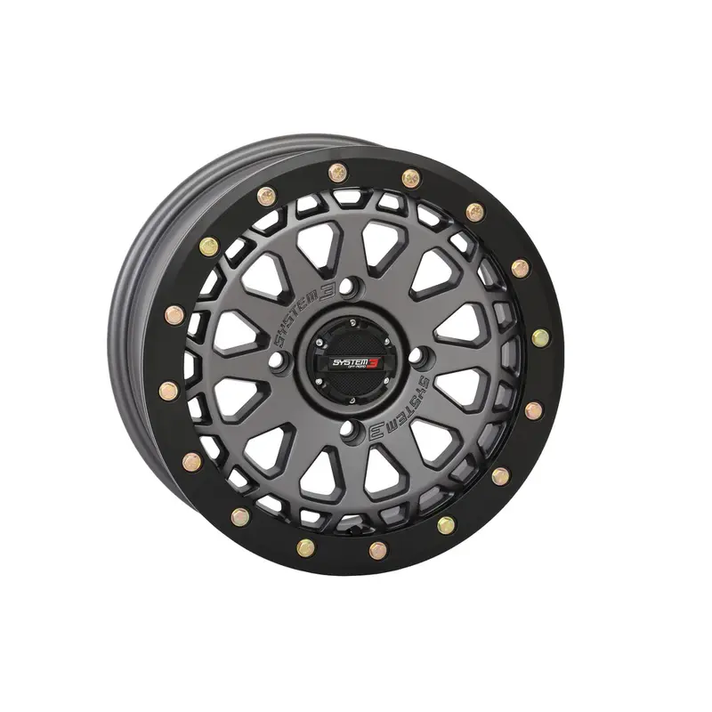 SYSTEM 3 SB6 BL WHEEL 15X7 5 2 ( 38MM) 4/156 MATTE GUNMETAL GREY