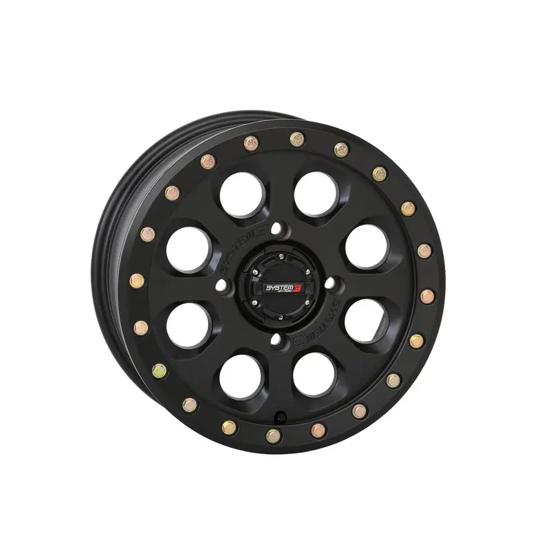 SYSTEM 3 SB7 BL WHEEL 15X7 4 3 ( 10MM) 4/156 MATTE BLACK