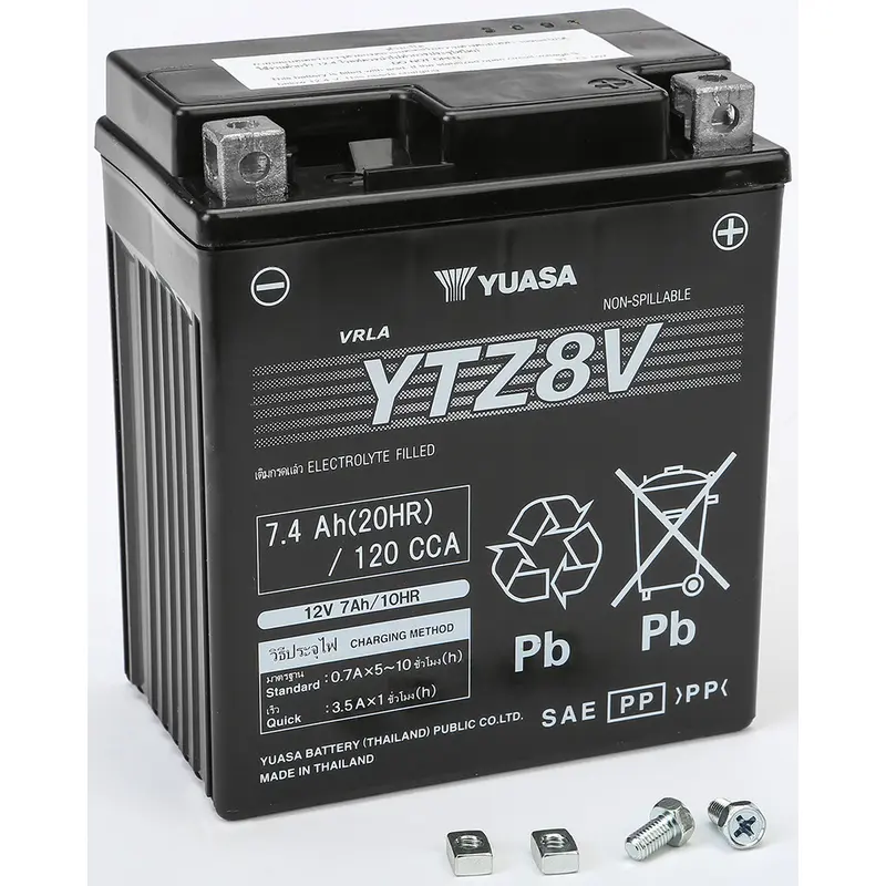 YUASA BATTERY YTZ8V SEALED FACTORY ACTIVATED