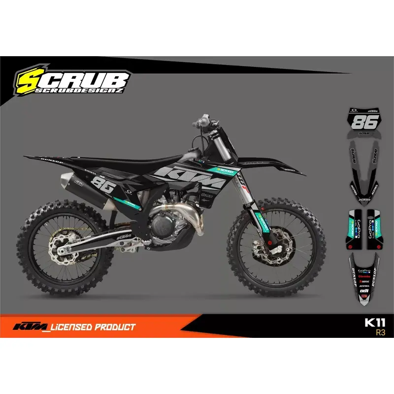 KTM 2023 2024 SX SX-F XC XC-F Graphics decals stickers 125 150 250 300 350 450
